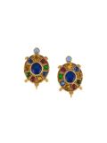 gripoix turtle clip-on earrings