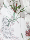 花卉直领衬衫