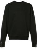 zipped sleeves sweatshirt