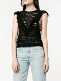 knitted ruffle top