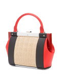 colour-block tote