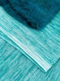 fur panel raw edge scarf