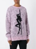 oversized jaquard girl jumper