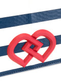 DD striped shoulder bag
