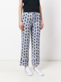 leaf pattern trousers
