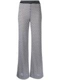 zig-zag flared trousers