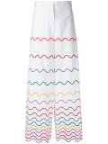 wavy panel trousers