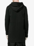 long hooded sweatshirt