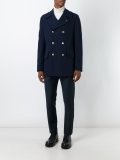 metallic button peacoat