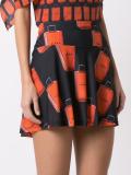 printed A-line skirt