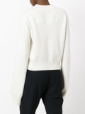 elongated sleeves jumper