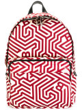 geometric print backpack