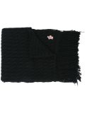 fringed knit scarf