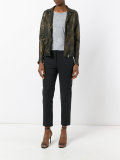 off-centre zip jacket