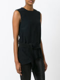 drawstring sleeveless top 