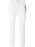 embellished cropped skinny jeans