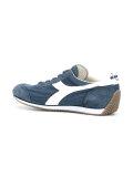 panelled lace-up trainers