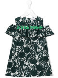 tassel trim printed dress