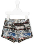 azteca pattern shorts 
