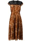floral lace midi dress