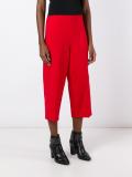 cropped tapered trousers