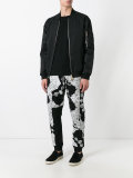 drawstring printed track pants 