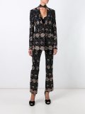 floral embroidered trousers