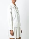 tied neckline blouse 