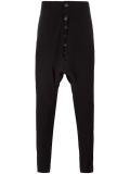 drop-crotch trousers