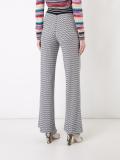 zig-zag flared trousers