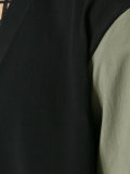 poplin sleeve cardigan