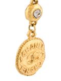 CC dangle clip-on earrings