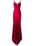 lace trim gown