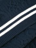 contrast stripe scarf