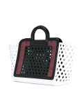 floral motif tote bag 