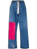 'Fuchsia Patch Vintage Boyfriend' jeans