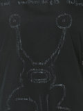 Inside out effect frog print t-shirt