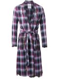 burn effect trench coat