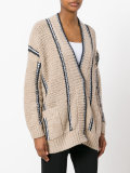 embellished pocket cardigan 