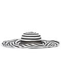 striped wide-brim hat 