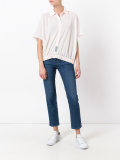 elasticated hem blouse 