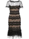 'Trumpet' layered lace dress