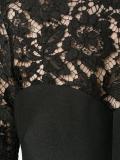 lace and crepe mini dress