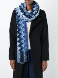 zig zag fringed scarf 