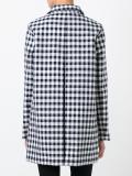 checked mid coat