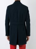 buttoned mid-length coat