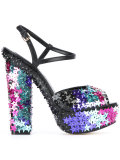 star sequin-embellished sandals