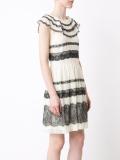 ruffled shoulder dress