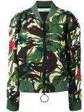 camouflage bomber jacket