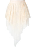 layered hem skirt 
